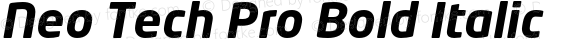 Neo Tech Pro Bold Italic