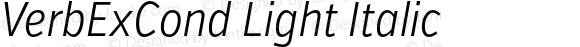 VerbExCondLight-Italic