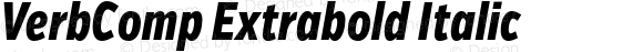 VerbComp Extrabold Italic