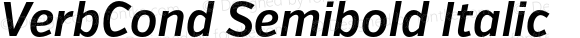 VerbCond Semibold Italic