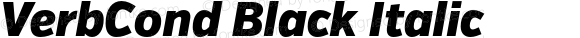 VerbCond Black Italic