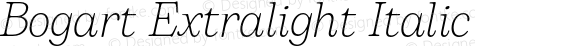 Bogart Extralight Italic