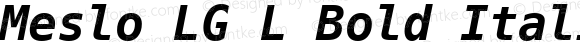 Meslo LG L Bold Italic