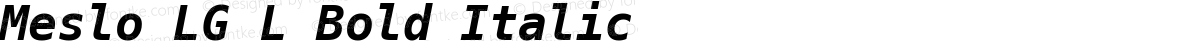 Meslo LG L Bold Italic