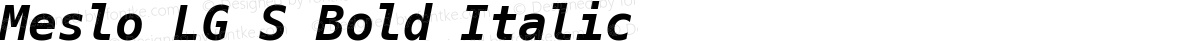 Meslo LG S Bold Italic