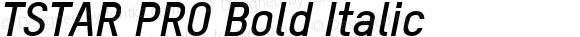 TSTAR PRO Bold Italic