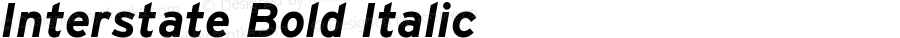 Interstate Bold Italic