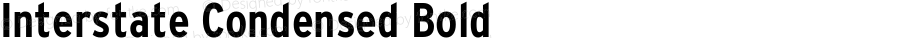 InterstateCondensed Bold