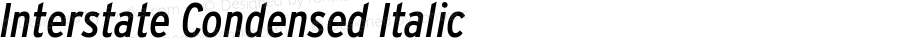 InterstateCondensed Italic