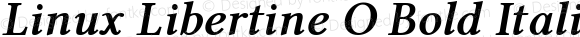 Linux Libertine O Bold Italic