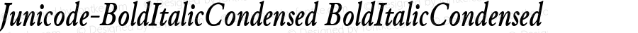 Junicode-BoldItalicCondensed BoldItalicCondensed Version 0.6.15