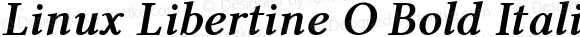 Linux Libertine O Bold Italic