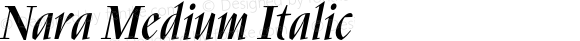 Nara Medium Italic