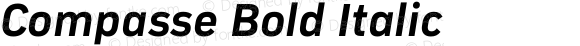 Compasse Bold Italic Version 1.0