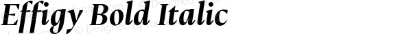 Effigy Bold Italic