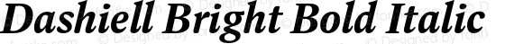 Dashiell Bright Bold Italic