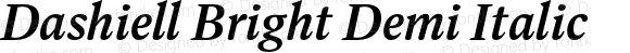 Dashiell Bright Demi Italic