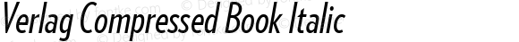 Verlag Compressed Book Italic