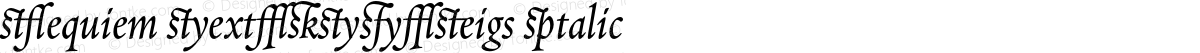 Requiem Text-HTF-Ligs Italic