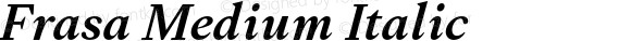 Frasa Medium Italic