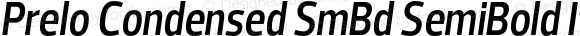 Prelo Condensed SmBd SemiBold Italic