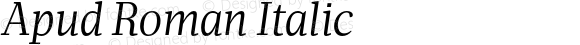 Apud Roman Italic