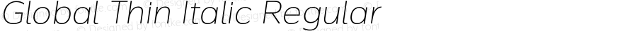 Global Thin Italic Regular