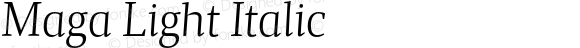 Maga Light Italic