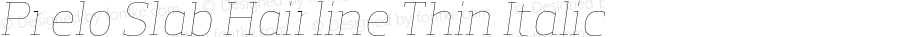 PreloSlab-HairlineItalic