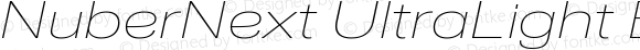 NuberNext UltraLight Extended Italic