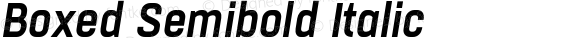 Boxed Semibold Italic