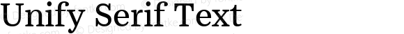 Unify Serif Text