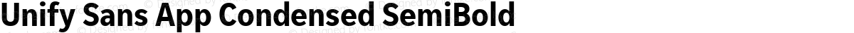Unify Sans App Condensed SemiBold
