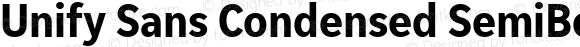 Unify Sans Condensed SemiBold