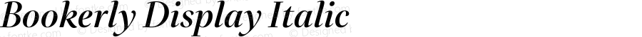 Bookerly Display Italic