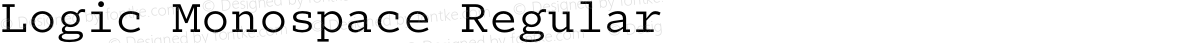 Logic Monospace Regular