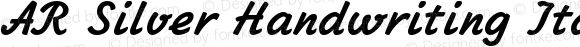 AR Silver Handwriting Italic