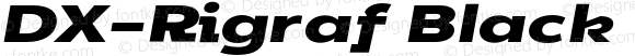 DX-Rigraf Black Extra Expanded Italic