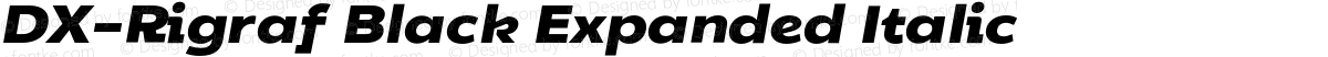 DX-Rigraf Black Expanded Italic