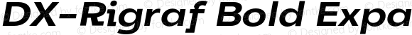 DX-Rigraf Bold Expanded Italic