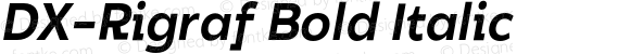 DX-Rigraf Bold Italic
