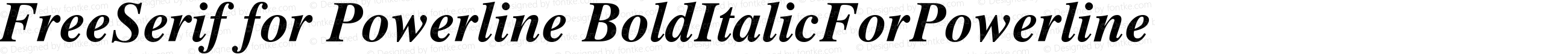 Free Serif Bold Italic for Powerline