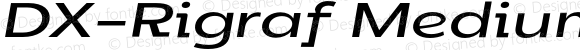 DX-Rigraf Medium Extra Expanded Italic