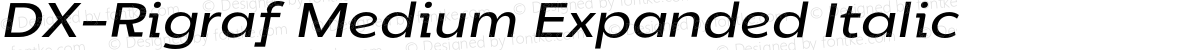 DX-Rigraf Medium Expanded Italic
