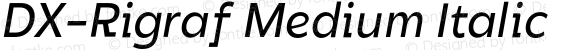 DX-Rigraf Medium Italic