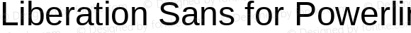 Liberation Sans for Powerline Regular