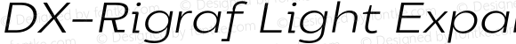 DX-Rigraf Light Expanded Italic