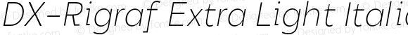 DX-Rigraf Extra Light Italic