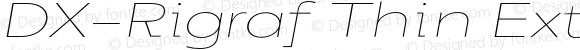 DX-Rigraf Thin Extra Expanded Italic