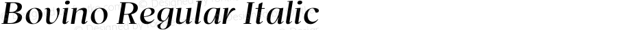 Bovino-RegularItalic